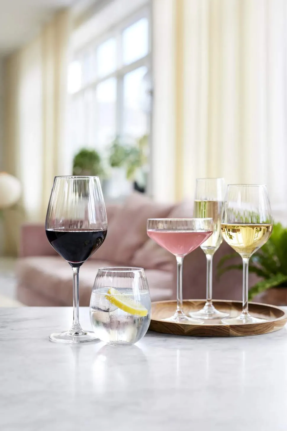 Daisy Hvidvinsglas - 4 stk.
