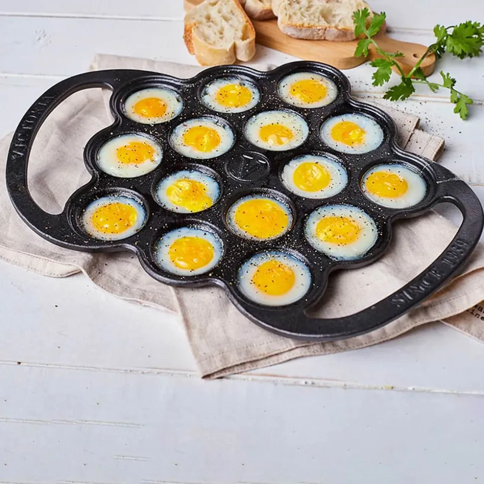 Emaljeret Æbleskivepande
