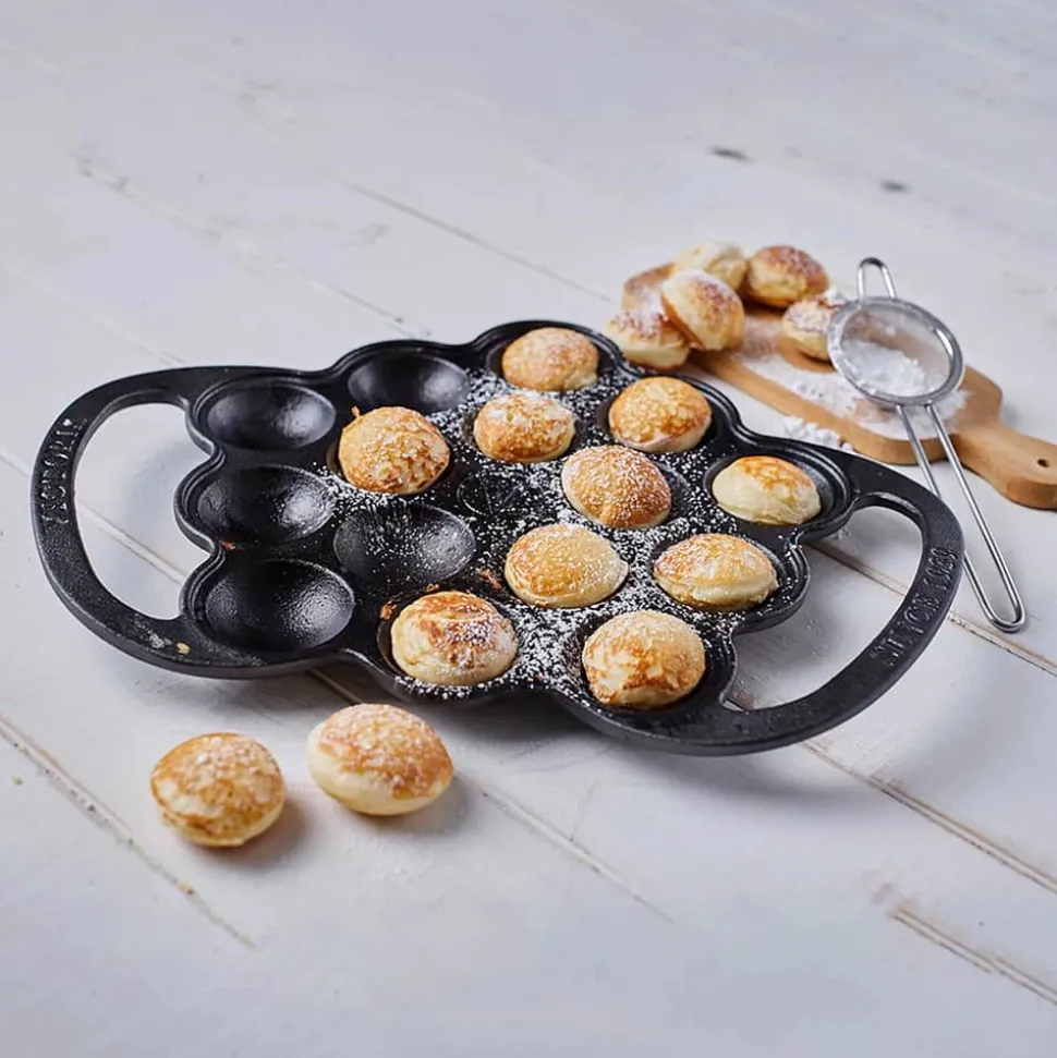 Emaljeret Æbleskivepande