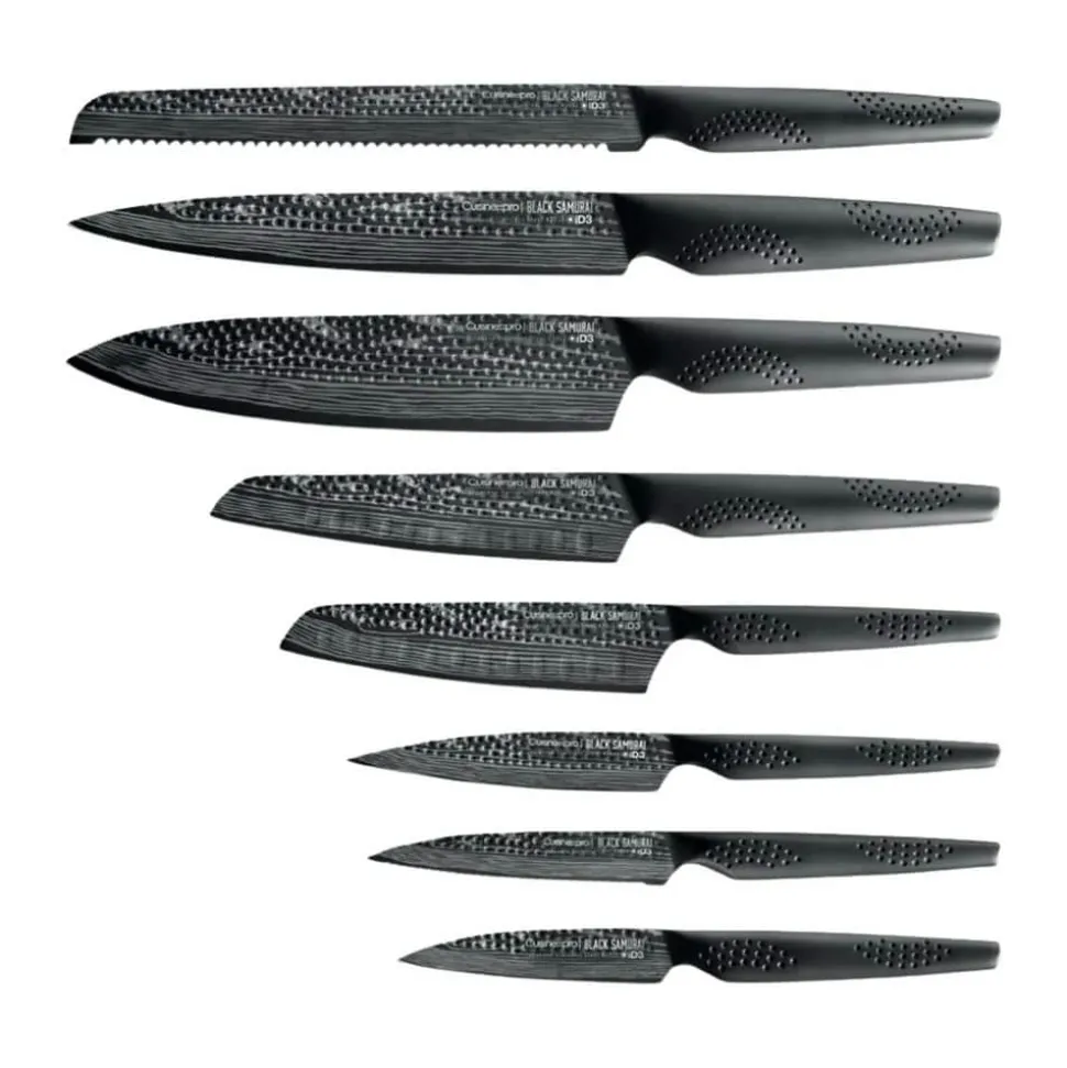 iD3® BLACK SAMURAI™ THE EGG Knivblok - 9 dele