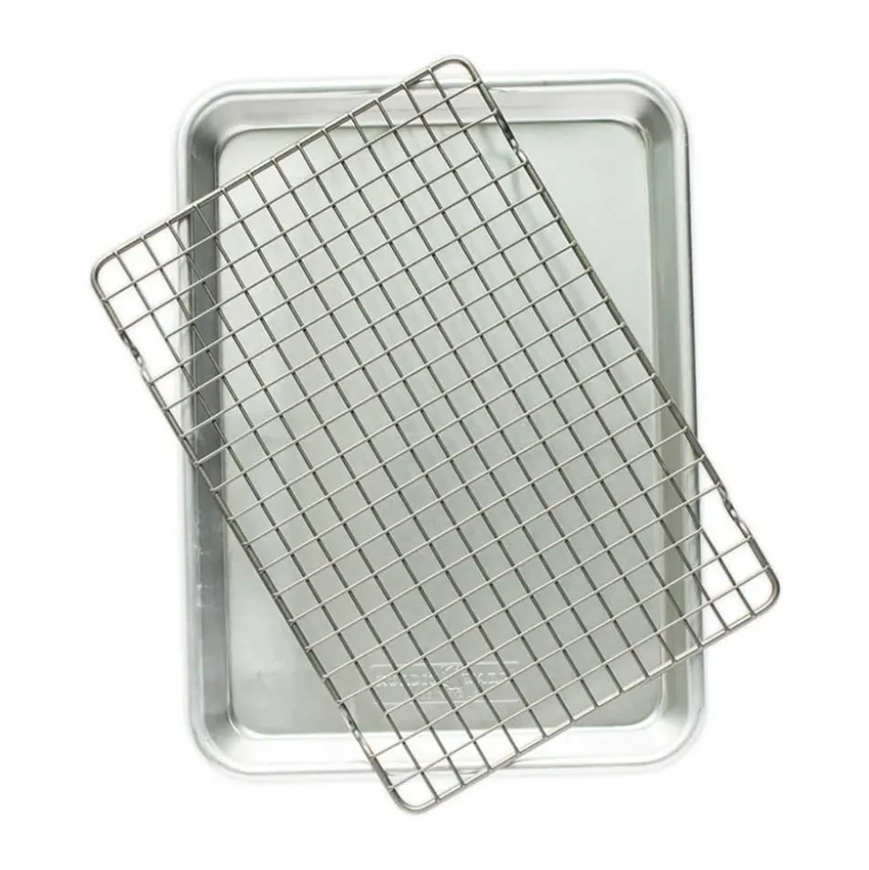 Nordic Ware Naturals Quarter Sheet med grillgitter