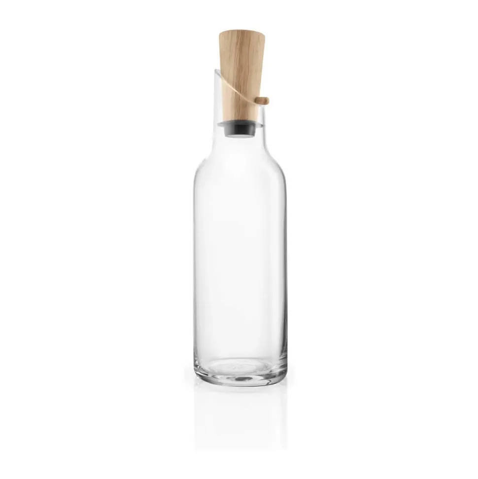 Recycled Glaskaraffel m. træprop