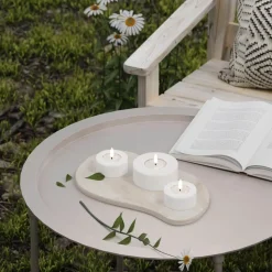 Udendørs LED Fyrfadslys - 2 stk.